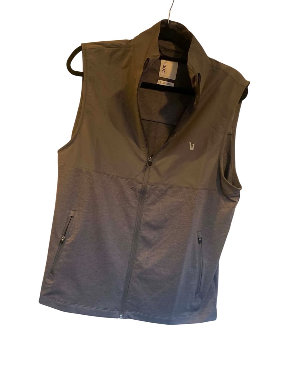 NWT Vuori Men’s Sunday Element Vest GuLl GREY HEATHER Size Medium